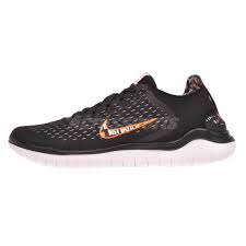 Details About Nike Free Rn 2018 Running Mens Shoes Black Orange At4246 001