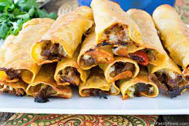 baked shredded beef taquitos a family