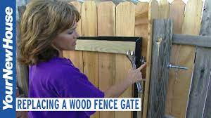 Replacing a Sagging Fence Gate - Do It Yourself - YouTube