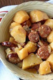 crockpot sausage potatoes diary of
