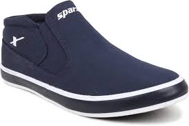 Sparx Men Sm 350 Navy Blue White Slip On Sneakers For Men