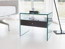 Glass Bedside Table