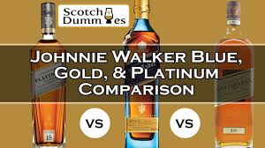 Johnnie Walker Blue Gold Platinum Comparison 23