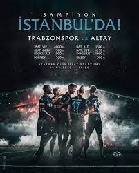 Trabzonspor Altay maçının biletleri satışa çıkıyor - Haber61