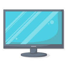 monitor computer desktop flat design