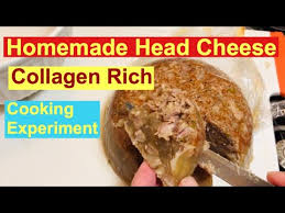 homemade collagen rich pork head cheese