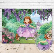 Princess Sofia Backdrop Romantic Purple