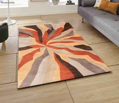 abstract pattern wool carpet