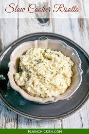 Creamy Chicken Risotto Slow Cooker gambar png