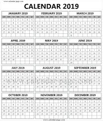 2019 Free Calendar To Print Free Calendars To Print Free