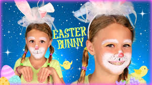 kids easter bunny makeup tutorial you