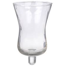 swirl glass peg candle holder cup