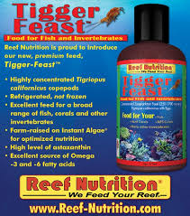 reef nutrition announces tigger feast