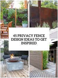 45 Privacy Fence Design Ideas To Get