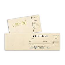 nails salon gift certificate printing