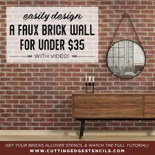 Easily Design A Faux Brick Wall Under