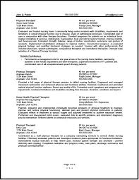Federal Physical Therapist Resume Sample The Resume Clinic