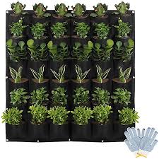 Pocket Vertical Planter With Gloves And