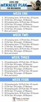 4 Week Workout Plan Month Workout Workout Plan For
