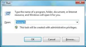 to delete temporary files on windows 7