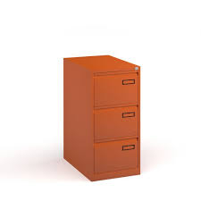 If you need to bring organizational appeal to your home office, this lovely filing cabinet is the perfect choice for your home. Bisley Steel 3 Drawer Public Sector Contract Filing Cabinet 1016mm High Orange