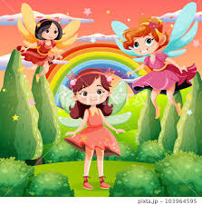 Fairy Princess Cartoon At Magic Land