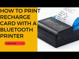how to print recharge cards with a