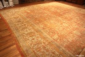 antique turkish oushak area rug 71632