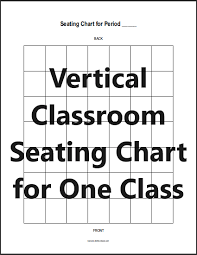 vertical clroom seating chart for