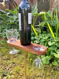 Handmade Timber Picnic Wine Glass