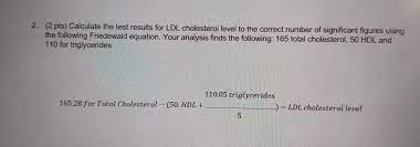 Calculate The Test Results For Ldl