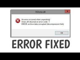 how to fix isdone dll error during