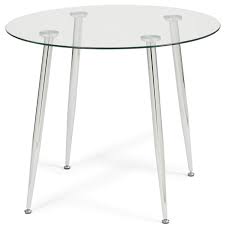 Ina Round Dining Table Glass And