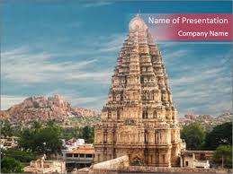 Hindu Temple South India Powerpoint Template Infographics Slides