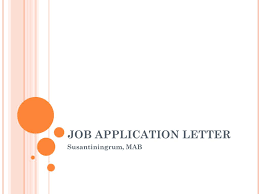 ppt job application letter powerpoint