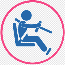 A logo is a name, mark, or symbol that represents an idea, organization, publication, or product. Car Seat Driving Computer Icons Road Traffic Safety Steering Wheel Blue Text Png Pngegg
