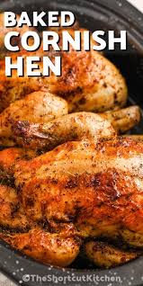baked cornish hens just 3 ings