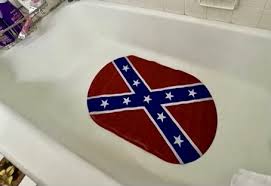 confederate flag bath mat