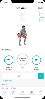 fitness workout app training