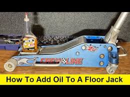 how to add oil to a floor jack you