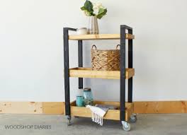 how to build a diy rolling storage cart