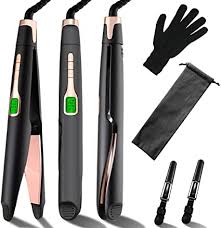 Digital flat iron with neon lcd background display. Amazon Com Supsilk Flat Iron Curling Iron In One For Hair Hair Straightener And Curler 2 In 1 With Ceramic Titanium Coated Twisted Plates Lcd Display Adjustable Temp For Straight Curly Beach Wavy