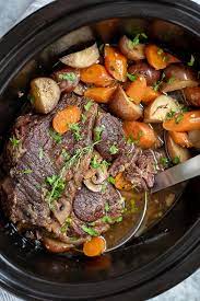 Slow Cooker Beef Roast With Potatoes gambar png