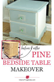 Stunning Greek Key Pine Bedside Table
