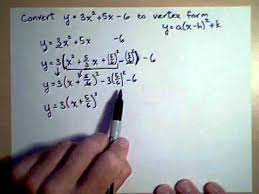 Changing A Quadratic To Vertex Form 2
