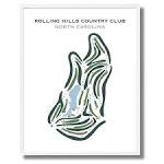 Rolling Hills Country Club, North Carolina Printed Golf Courses ...