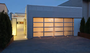 Tempered Frosted Glass Garage Door
