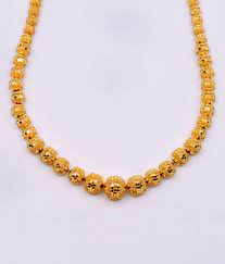 22k gold beads necklace chain