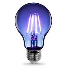 Feit Electric 25 Watt Equivalent A19 Medium E26 Base Dimmable Filament Blue Colored Led Clear Glass Light Bulb