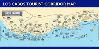 tourist corridor map cabo san lucas and